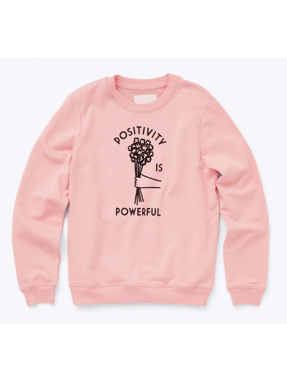 NWT "Positivity is Powerful" French Cotton Terry sweatshirt